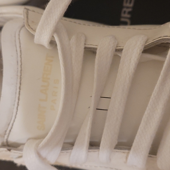 Saint Laurent Paris SL01 White Sneakers Condition: 7/10 Size 41 - Picture 3 of 4